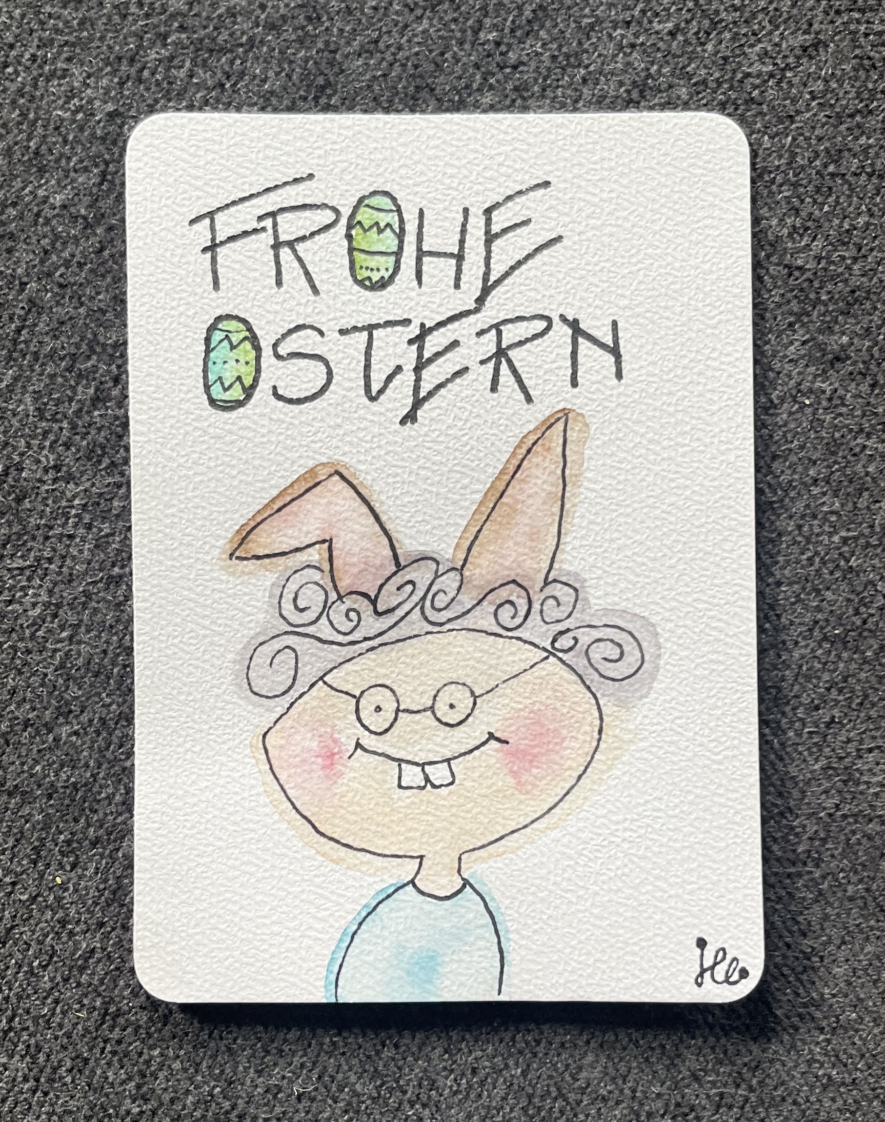 Karte Ostern Hase Oma Osterhase Hasenoma
