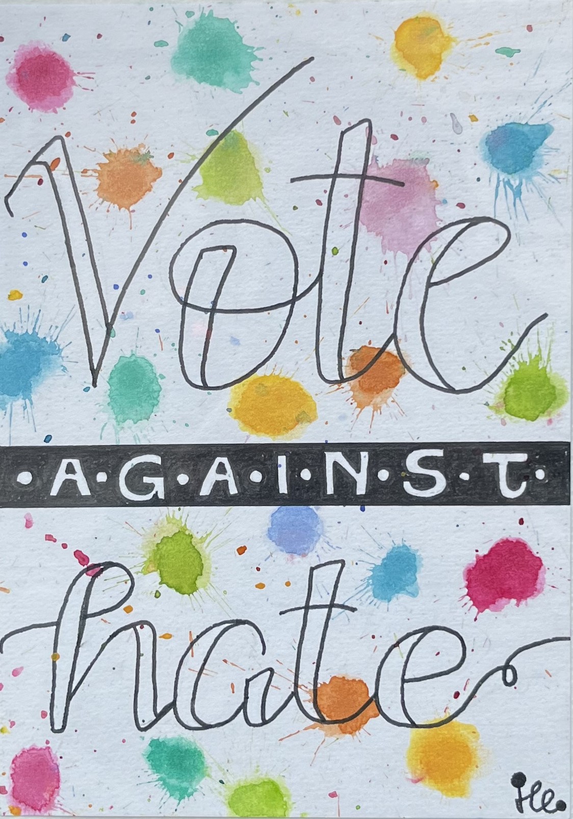 Karte Vote against hate