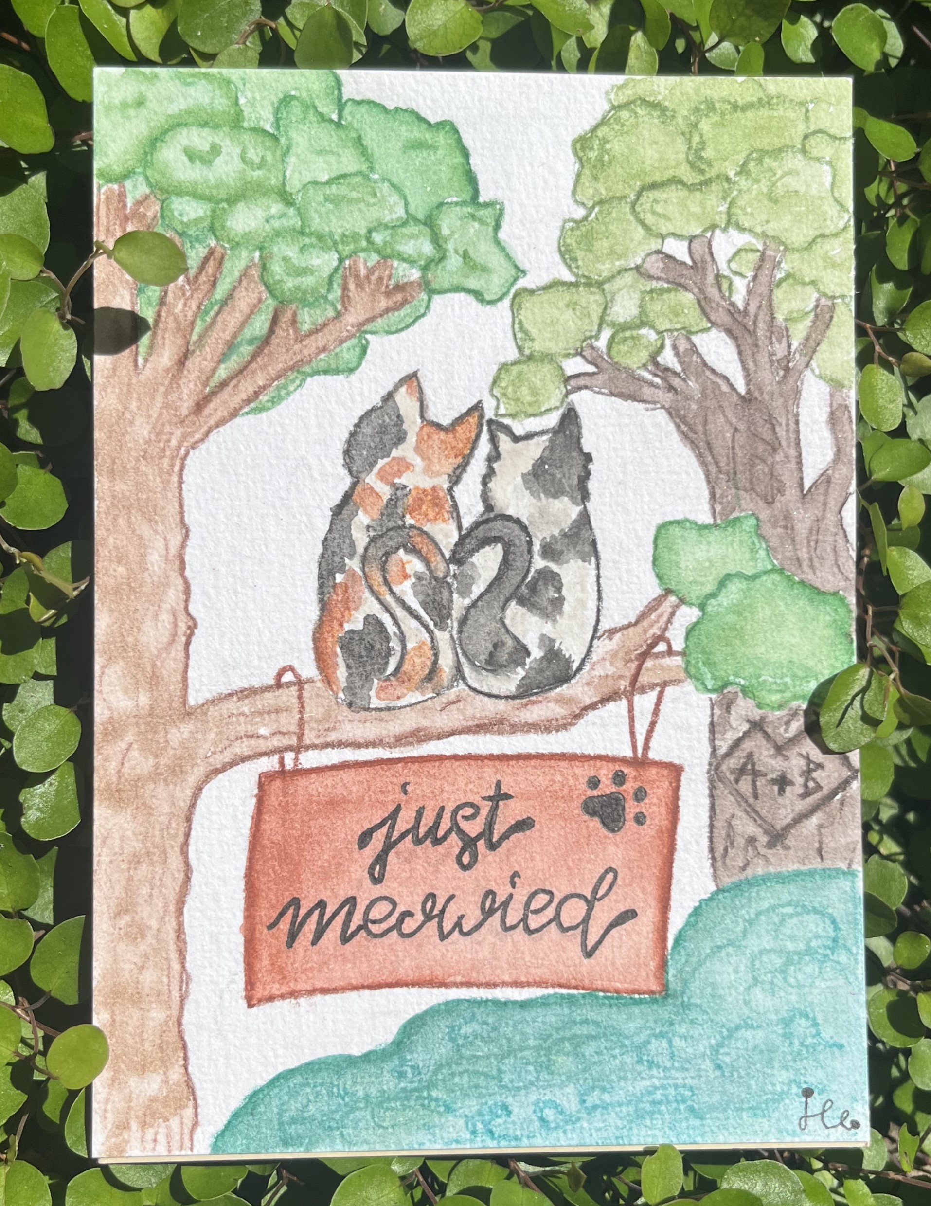 Wedding Hochzeit Katzen Just Meowied