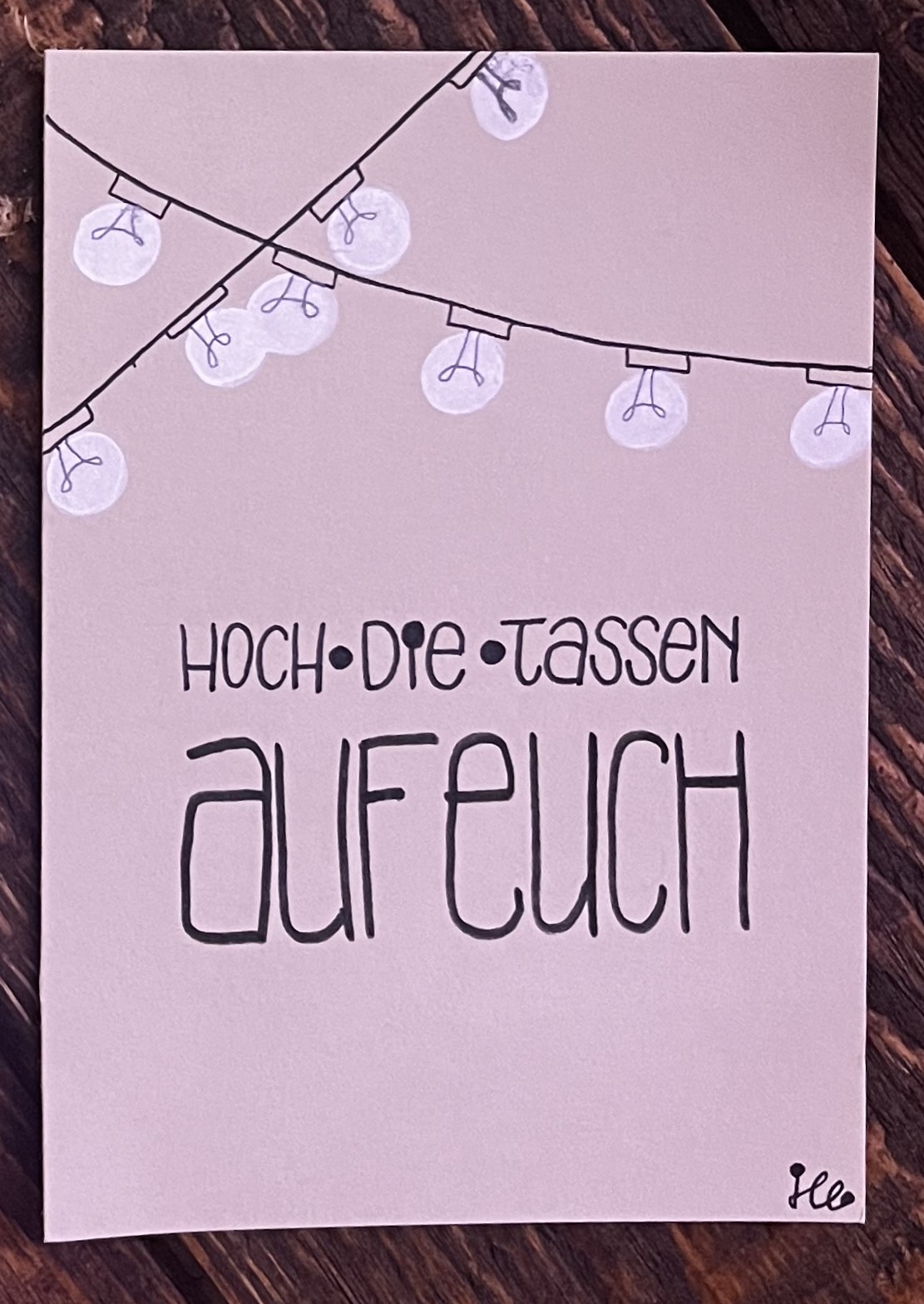 Wedding Hochzeit Hoch die Tassen